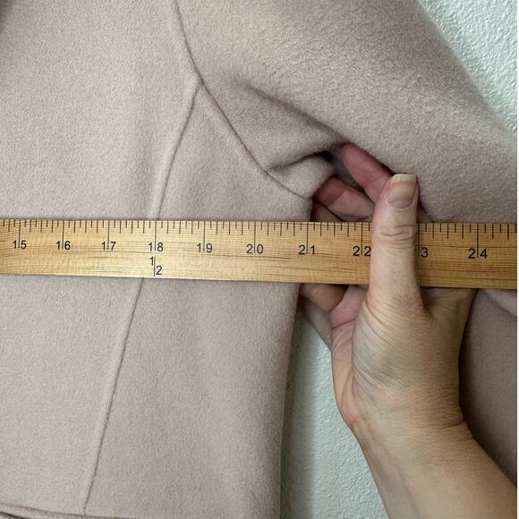 TSE 100% Cashmere Pale Pink Button Front Notch Collar Pockets 8 - Picture 14 of 14